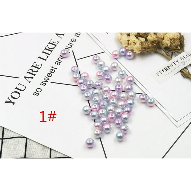 Kisor ABS Pearl Beads for Jewelry Making, 100pcs 10mm Pearl Beads for