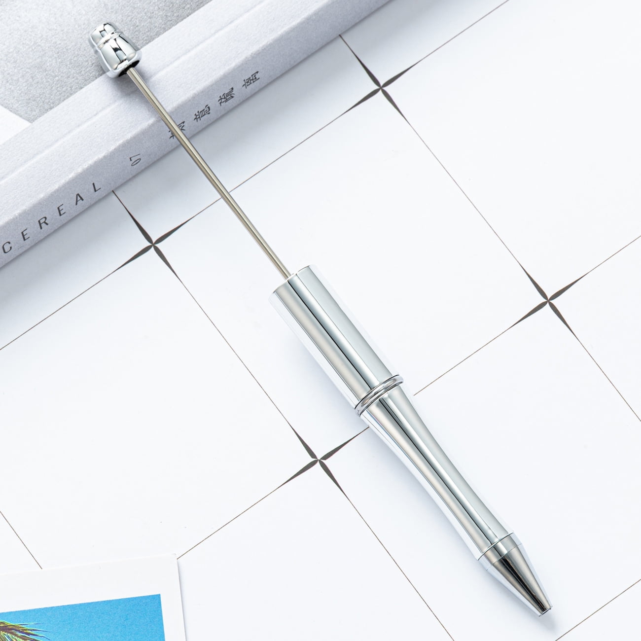 Kisor Beadable Pen Bead Pens Ballpoint Pen Ball Pen for Kids Students