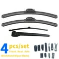 thumbnail image 1 of Kisor Front Rear Wiper Blades And Rear Wiper Arm 14"+14"+12"+12.4" Fit For Jeep Wrangler 2007-2017 (Set of 4), Y25R865E, 1 of 8