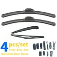 thumbnail image 1 of Kisor Front Rear Wiper Blades And Rear Wiper Arm 22"+16"+14"+12" Fit For Kia Rio5 2006-2011 (Set of 4), Y27R8B3E, 1 of 8