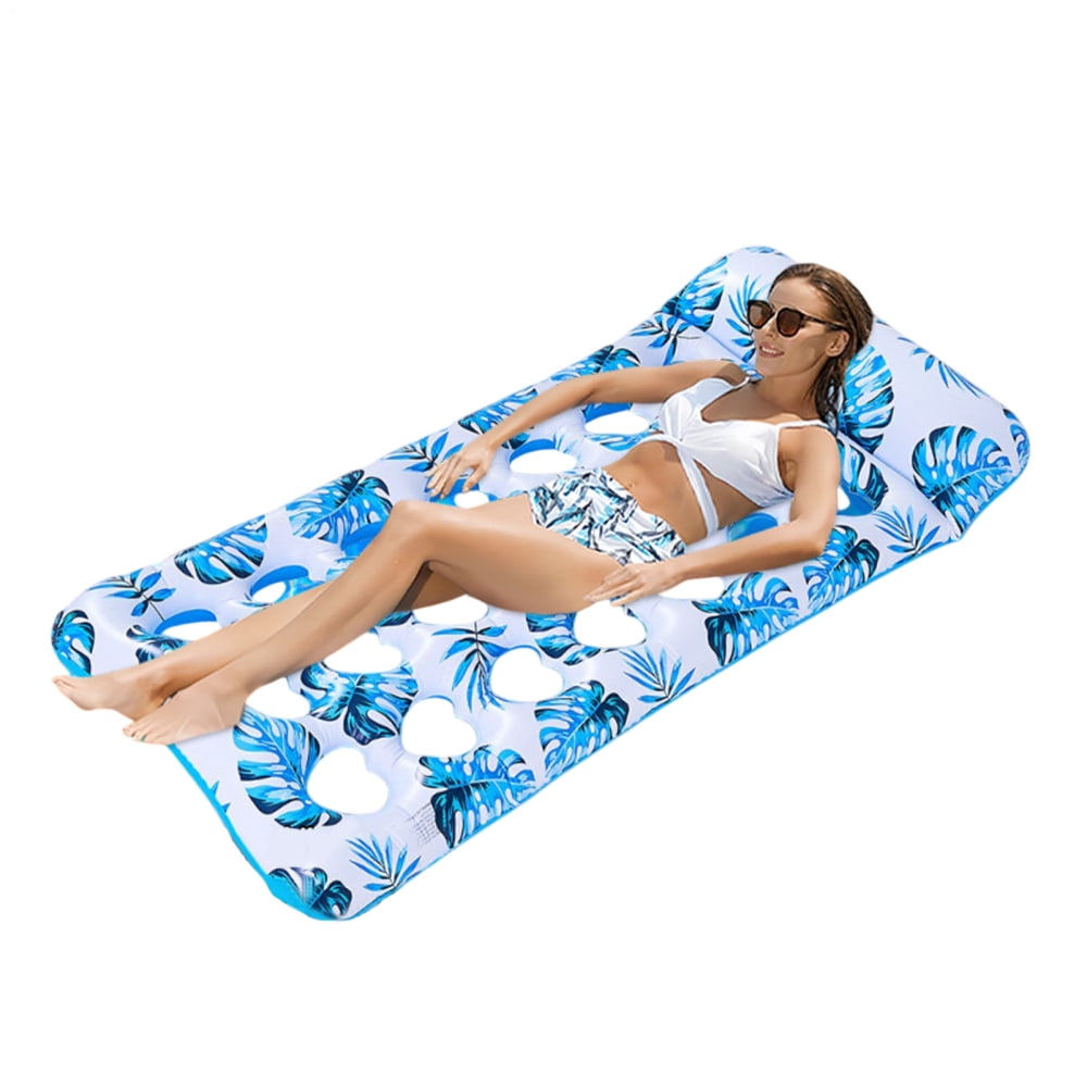 Kisronda Float for Adults Inflatable Floating Raft Foldable Lounger Men ...