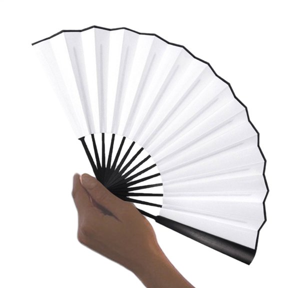 Kisronda Silk Folding Fan Folding Silk Hand Held Fan 10Inch Retro Waterproof Props for Girls Dance Lady Women Home Music Festival Performance Church Decoration skilful