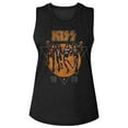 thumbnail image 1 of Kiss '76 Black Women's Slub Sleeveless Crew T-Shirt, 1 of 2