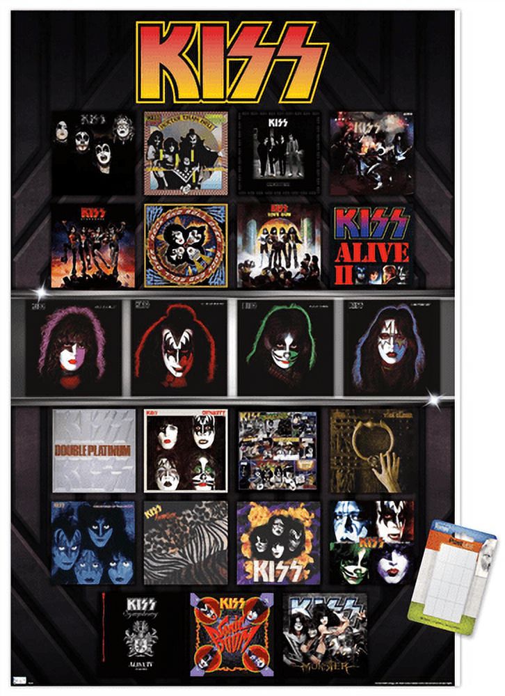 Kiss - Albums 14.72" x 22.37" Poster, by Trends International