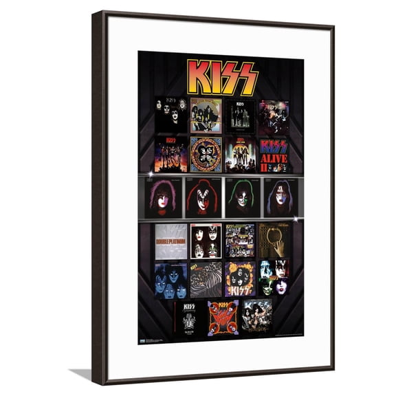 Kiss - Albums Canvas Wall Poster, 14.725" x 22.375"