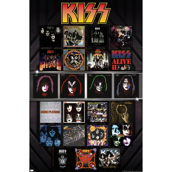 Kiss - Albums Wall Poster, 14.725" x 22.375"