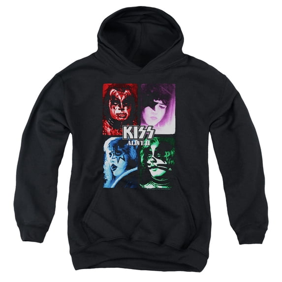 Kiss Alive Ii Cover Youth Pullover Hoodie Sweatshirt Black