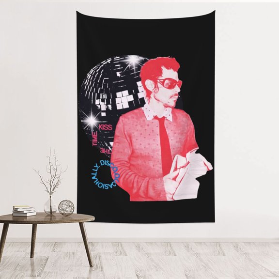 Kiss All The Time. Disco, Occasionally Wall Tapestries for Bedroom Aesthetic Living Room Office Decor 60x40in