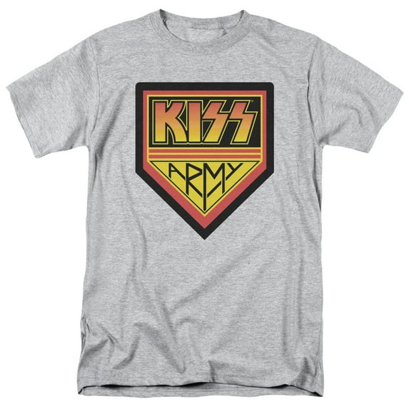 Kiss Army Logo S/S Adult 18/1 T-Shirt Athletic Heather