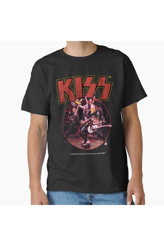 Kiss Band Funny Rock Music Retro Vintage Graphic Aesthetic Fan Art Unisex T-Shirt U477, Sizes up to 5XL