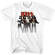 Kiss Band White Adult T-Shirt