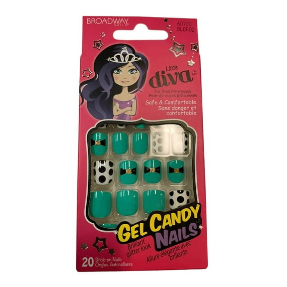 Kiss Broadway Little Diva Gel Candy Nails Press on Kids Nails BLDG02