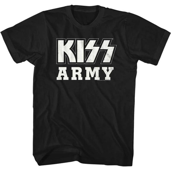 Kiss Bwkissarmy Black Adult T-Shirt 5Xl