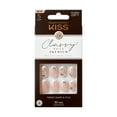 thumbnail image 1 of KISS Premium Classy Press On Nails, White Tipped French, Short, Almond Shape, 30 Ct., 1 of 8