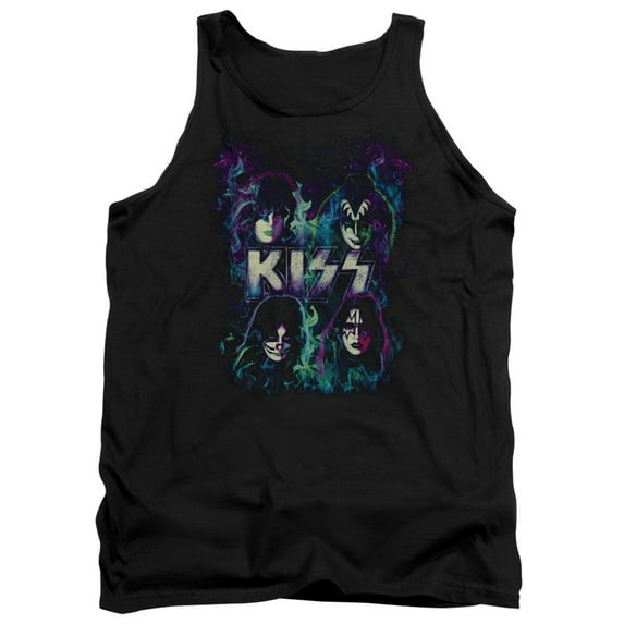 Kiss CoLord of the Ringsful Fire Adult Tank Top Black