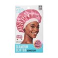 thumbnail image 1 of KISS Colors & Care Luxury Elastic Band Glamour Glitter Bonnet Cap, XL - Pink Pearl, 1 of 11