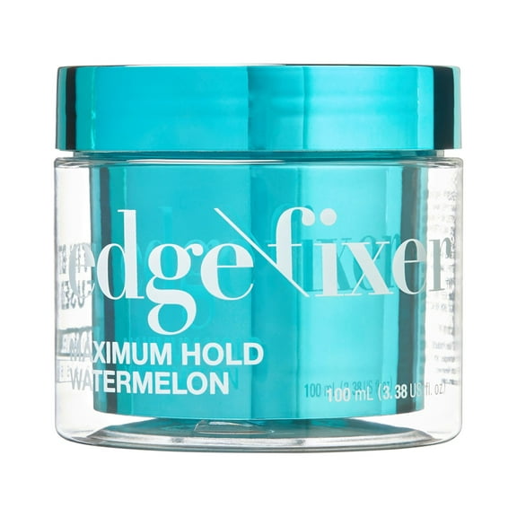 Kiss Colors & Care Maximum Hold Edge Fixer, Non-Greasy Gel Formula Infused With Biotin B7, 24 Hour Hold, ‘Watermelon’ Scented, 3.38 Fl. Oz. (100 Ml)