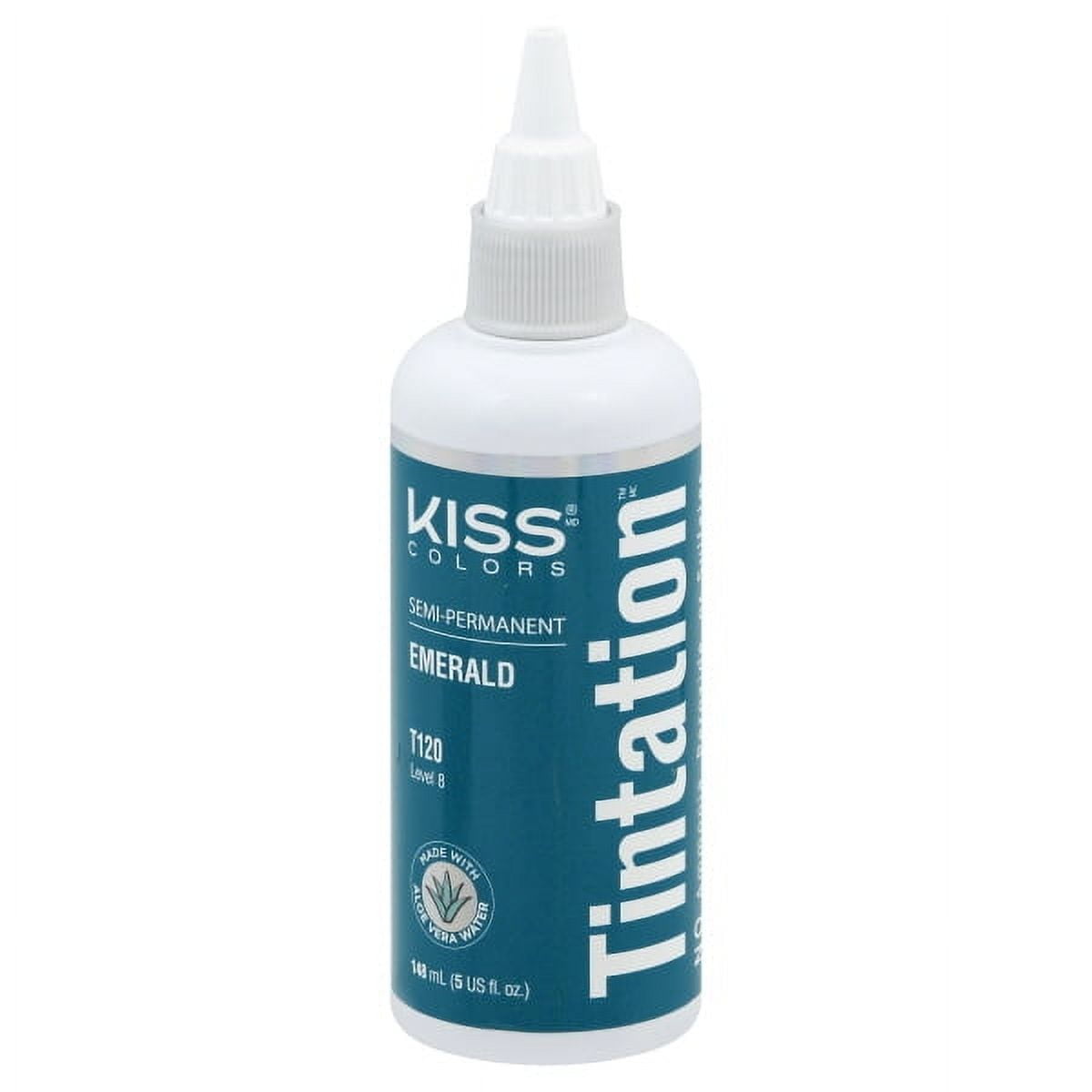 Kiss Colors & Care Tintation Semi-Permanent Hair Color Dye - EMERALD ...