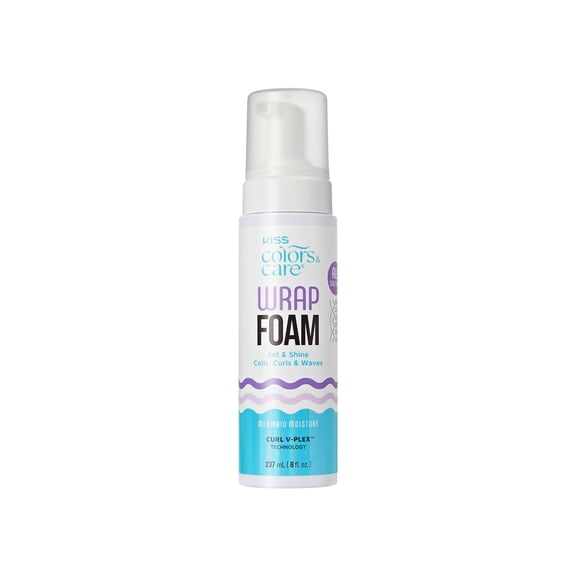 Kiss Colors & Care Wrap Foam Hair Mousse, Set & Shine, 237 mL (8 fl. oz.)