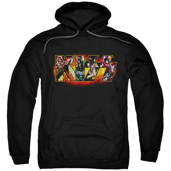 Kiss - Comic Logo Mens Pullover Hoodie