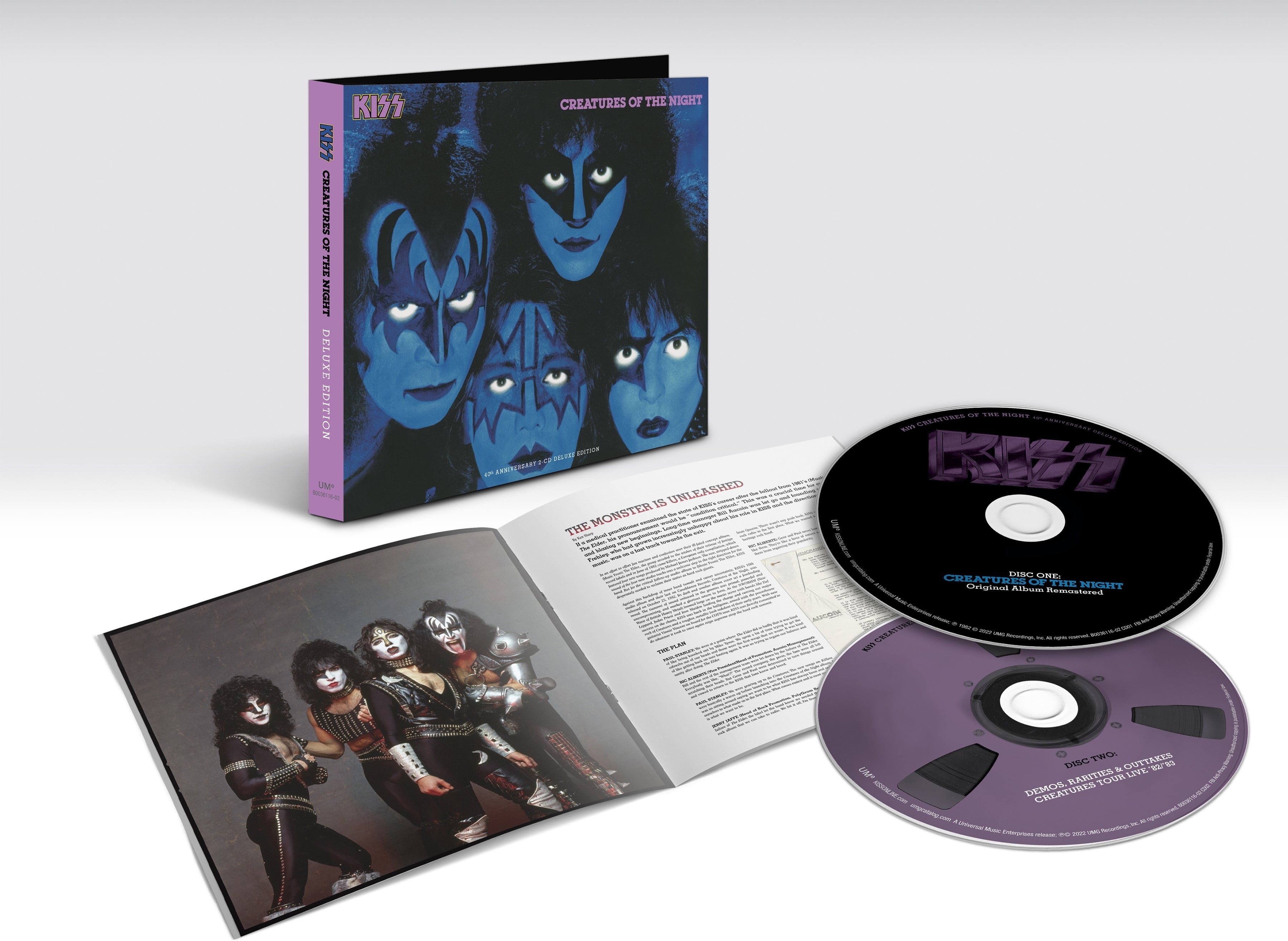 Kiss Band Music Set - Creatures Of The Night (40th Anniversary