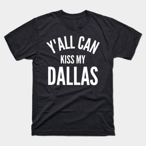 Kiss Dallas Shirt, Texas Map Graphic Tee, Southerner Pride T-Shirt, Funny Texas Shirt