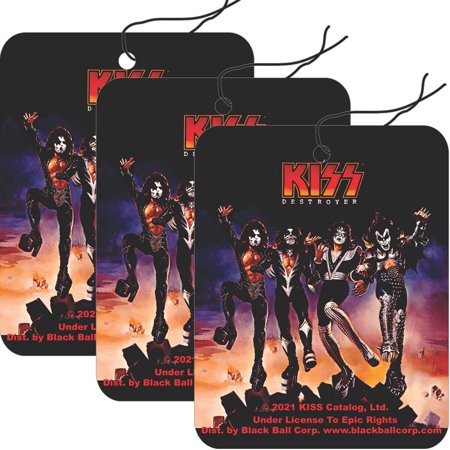 Kiss - Destroyer Road Rage Air Freshener - Vanilla Scent - 3 Pack