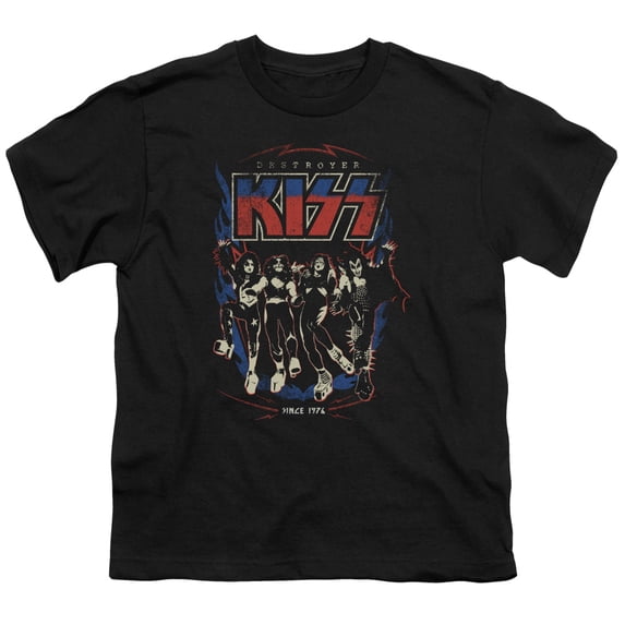Kiss Destroyer S/S Youth 18/1 T-Shirt Black