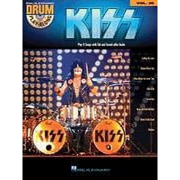 Hal Leonard KISS - Drum Play-Along, Volume 39 (Book/Online Audio)