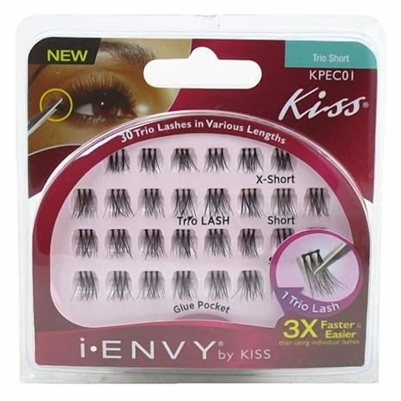 Kiss Envy Trio Short 30 Lashes Pack of 3