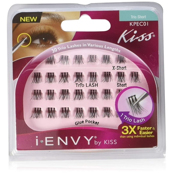 kiss i envy trio short 30 trio lashes (3 pack)