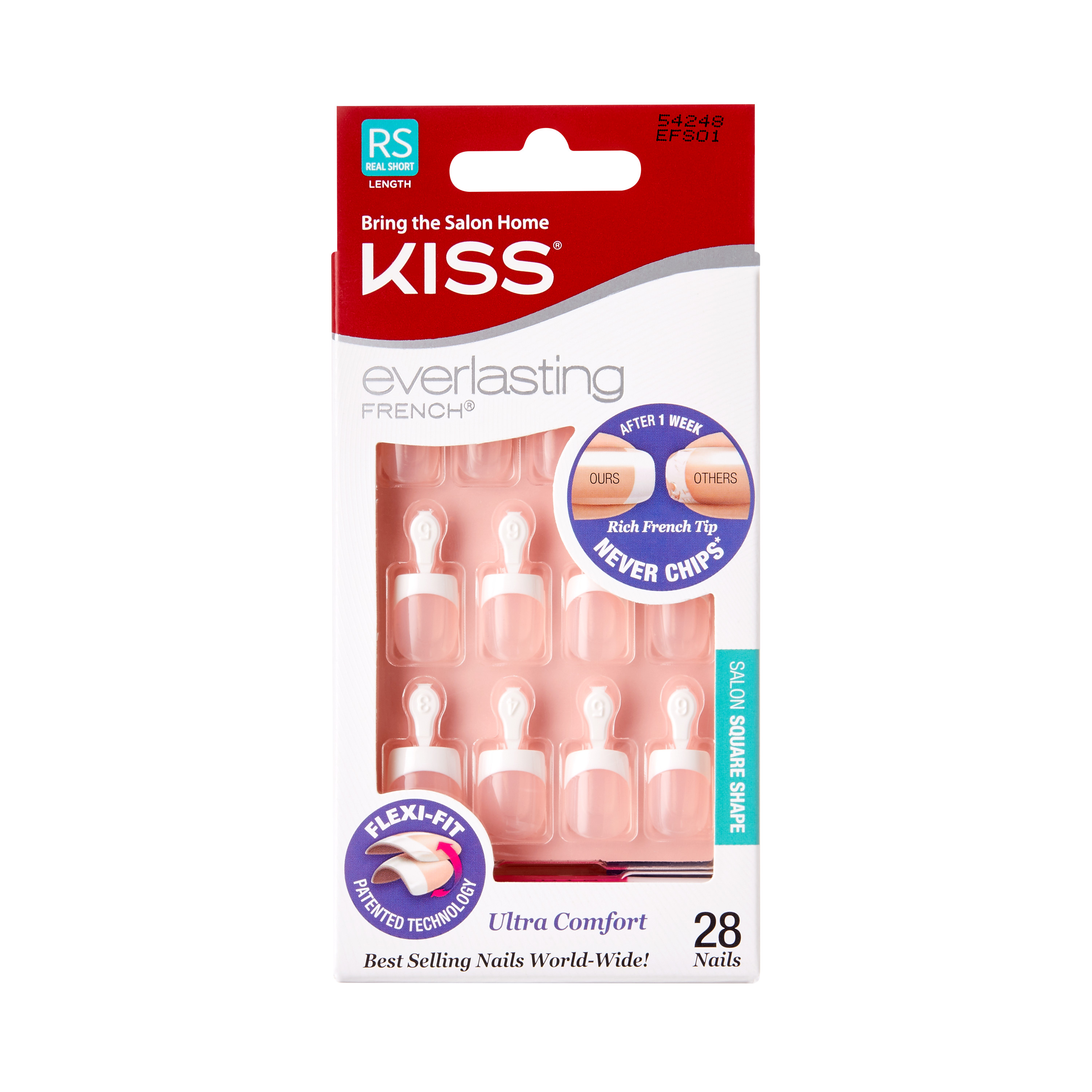 Kiss Everlasting French Nails - Clear Pink - image 1 of 9
