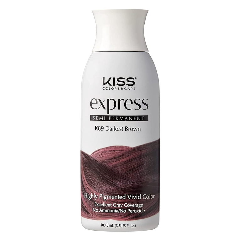 Kiss Express Color #K89 Semi-Permanent Darkest Brown 3.5 Ounce