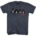 thumbnail image 1 of Kiss Squares Navy Heather Adult T-Shirt 4Xl, 1 of 2