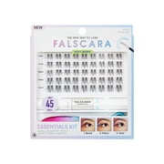 Kiss Falscara Soft Wispy False Eyelashes, Lash Extension Kit, 45 Lash Clusters