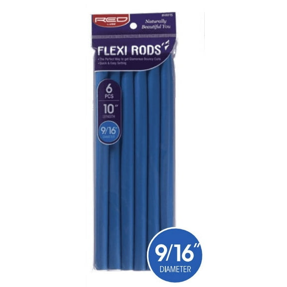 RED FLEXIRODS 10" 9/16" 6PCS PACK BLUE
