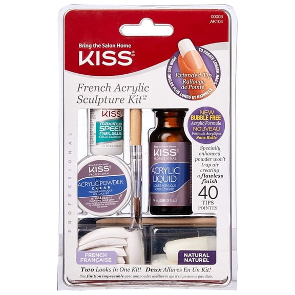 Kiss French Acrylic Sculpture Kit Dual Injection AK104 (Pack of 4)