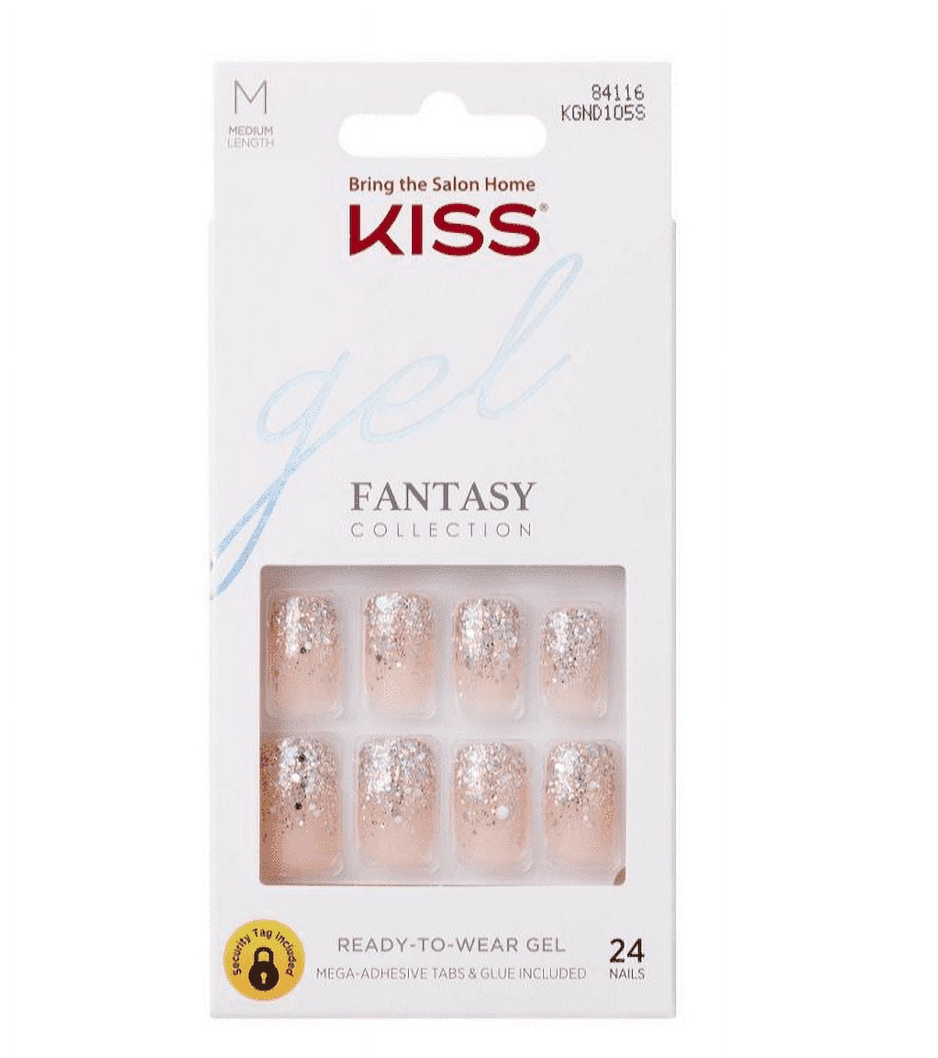 Kiss Gel False Nails - I Feel You - 24ct