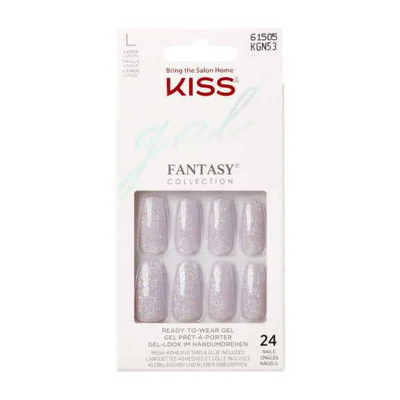Kiss Gel Fantasy Ready-to-Wear Gel 24 Nails KGN53 Olivia