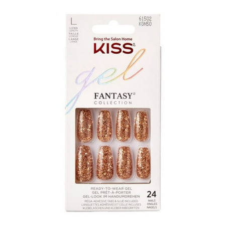 Kiss Gel Fantasy Ready to Wear Nails - 24 Nails