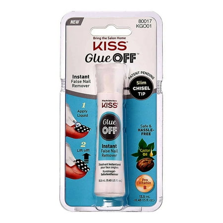 Kiss Glue Off False Nail Remover, 0.45 Oz
