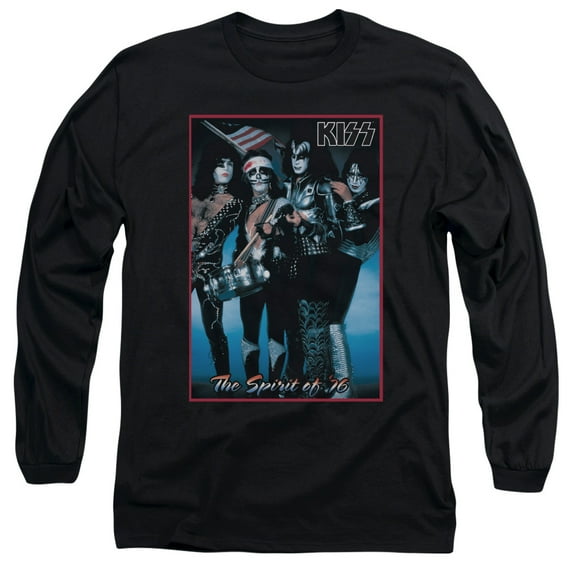 Kiss Hard Rock Metal Band The Spirit Of '76 Adult Long Sleeve T-Shirt Tee