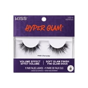 Kiss Hyper Glam Halloween False Eyelashes,  Main Character , 12mm, 1 Pair of Strip Lashes