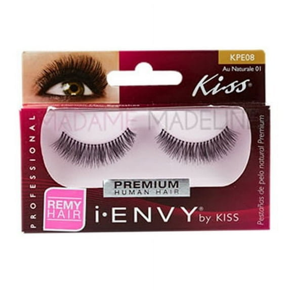 Kiss I Envy Au Naturale 01 Premium Eye Lashes, 1 Pair, 6 Pack