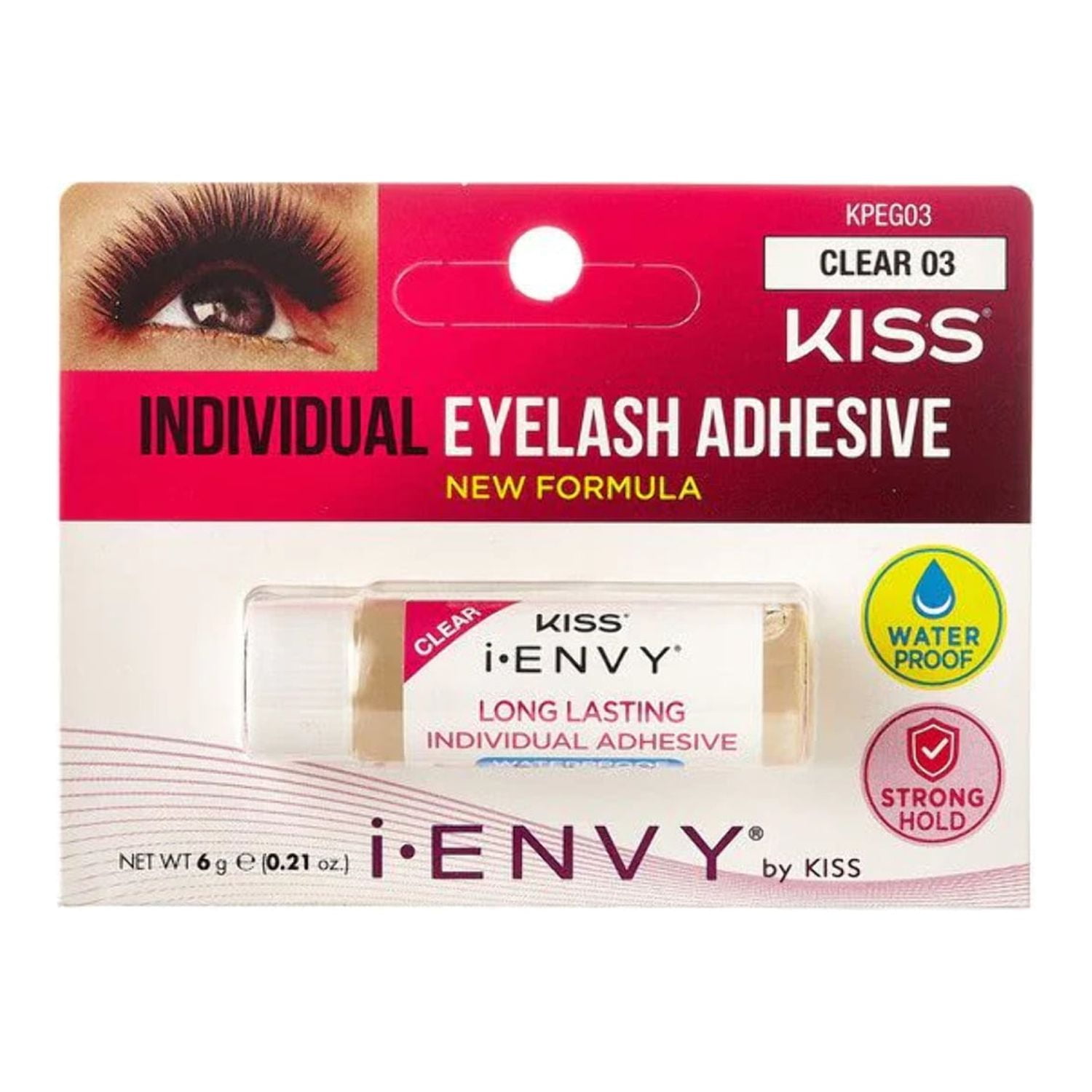 Kiss I Envy Clear03 Individual Eyelash Adhesive 0.21 Oz Walmart