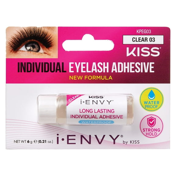 Kiss I Envy Clear03 Individual Eyelash Adhesive 0.21oz