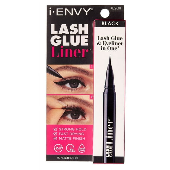 Kiss I Envy Lash Glue Liner Black 0.02oz (Pack of 3)