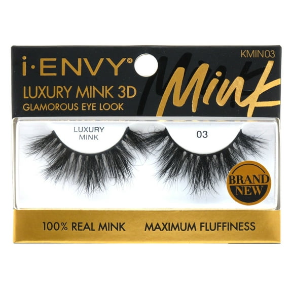 Kiss I Envy Luxury Mink 3D 03 Lashes (Pack of 3)