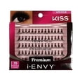 thumbnail image 1 of Kiss I Envy Ultra Black Flare Long Individual Eye Lashes, 70 Ea, 6 Pack, 1 of 1