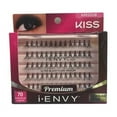 thumbnail image 1 of Kiss I Envy Ultra Black Flare Medium Individual Lashes, 70 Ea, 3 Pack, 1 of 1